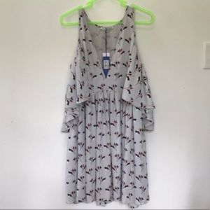 NWT Grey Printed Robbie Dress Floral XS